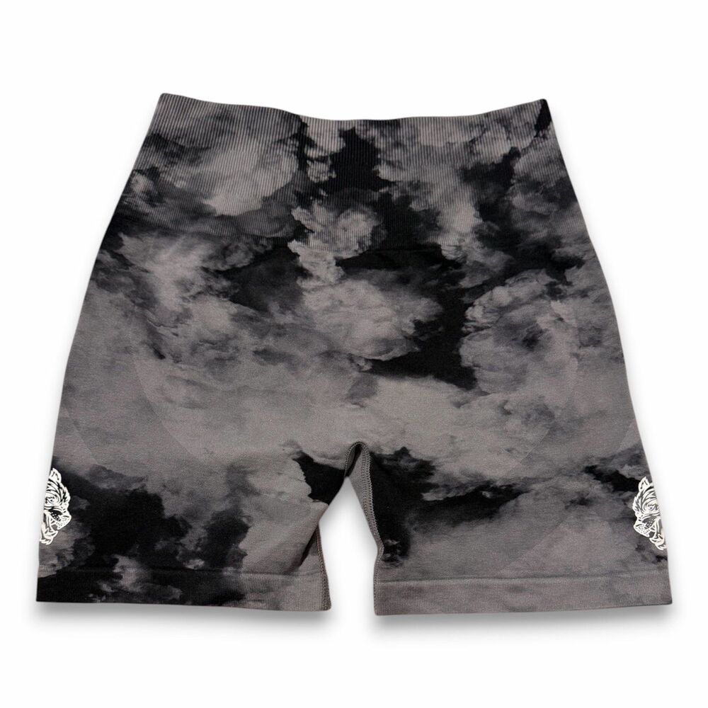 Darc Sport Chopper Everson Seamless Shorts in Black Ghost Clouds | Size Small